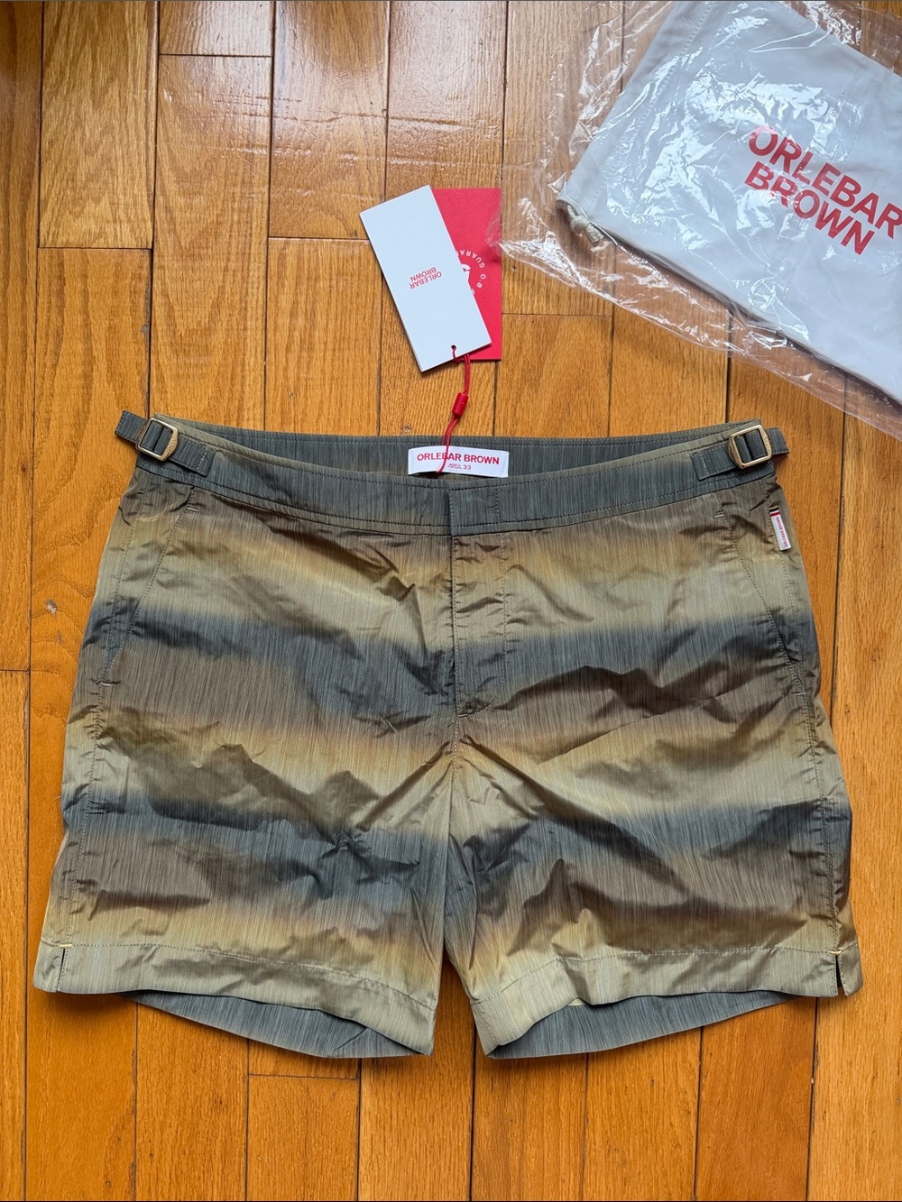 Orlebar Brown Olive Gradient Swim Trunks